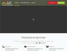 Tablet Screenshot of inforca-algerie.com